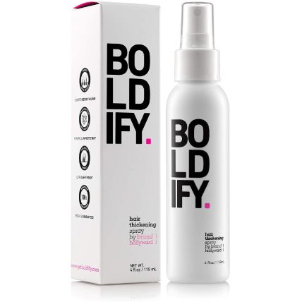 Boldify Hair Thickening Spray.